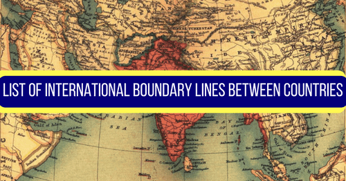 International Boundary Lines